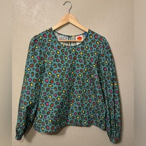 FARM Rio Hanya Puffed-Sleeved Blouse